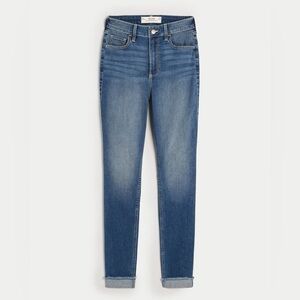 👖Hollister Curvy High-Rise Medium Wash Super Skinny Jeans